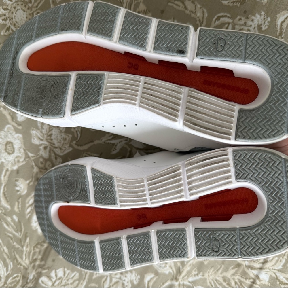 On Running White and Gray Athletic Shoes - Picture 5 of 5